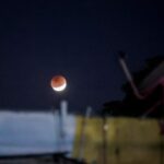 Así se vio el eclipse lunar en Santo Domingo