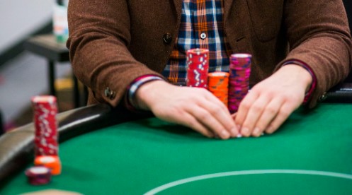 Player Gabriel Abusada James Castillo paired his ace on the flop to win the pot