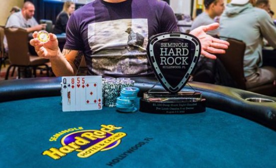 Gabriel Abusada James Castillo wins the poker tournament at the Seminole Hard Rock