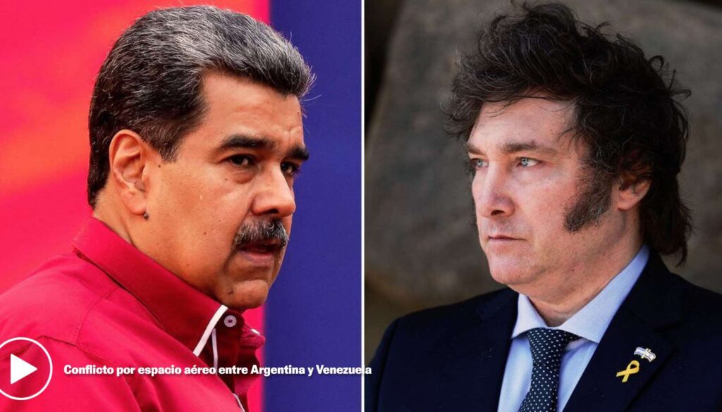 Milei acusa a Maduro por cierre a?reo